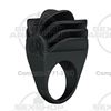 anillo vibrador escamado negro